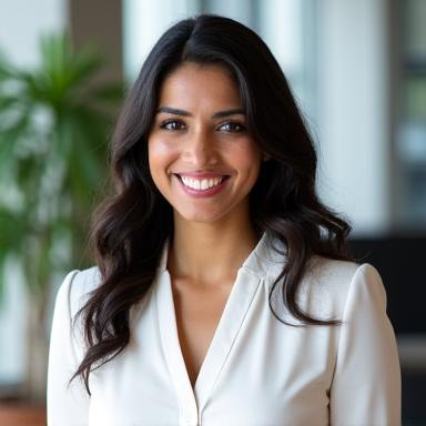 Headshot of Sophia Patel, Head of Talent